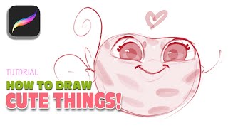 How to draw CUTE THINGS | Procreate Tutorial - SImple Step by Step Drawing screenshot 3