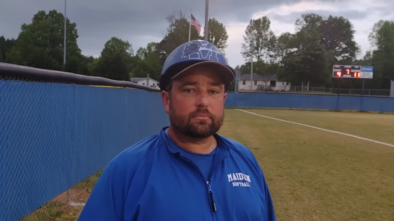 Postgame interview with Maiden softball coach Heath Kiser YouTube