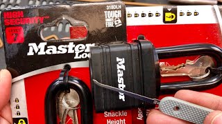 (206) Master Lock 318DLH picked and zipped & bumping a couple others