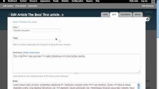Boss exercise 21: Text formats