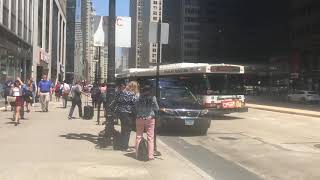 CTA New Flyer DE60LF #4153 Route 147, Novabus LFS #8202 Route 157