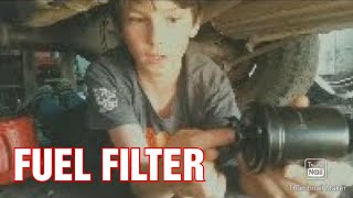 FUEL FILTER REPLACEMENT...EASY HOW TO...(suzuki, sidekick, sunrunner, vitara, escudo )
