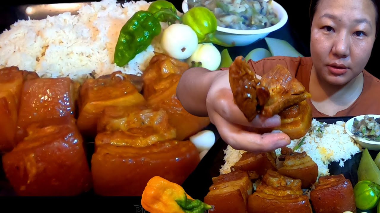 Pork Belly Eating Show Northeast India YouTube