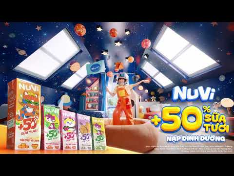 NUVI +50% SỮA TƯƠI TRÁI CÂY, NẠP DINH DƯỠNG, CHẠM ƯỚC MƠ