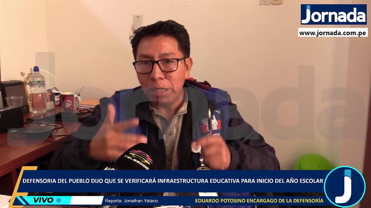 Defensoria del Pueblo dijo se verificara infraestructura de colegios para inicio del año escolar