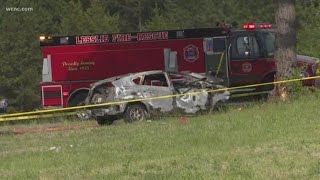 Police chase leads to fiery crash in York County