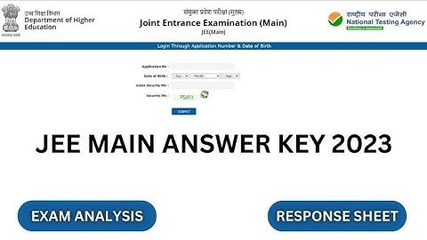 JEE Mains Answer Key 2023 Kaise Check Kare || How To Check JEE Mains Answer Key 2023