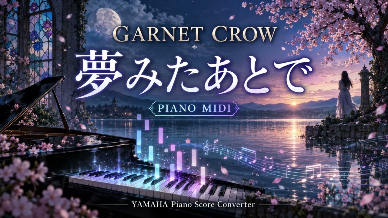 GARNET CROW】夢みたあとで【Piano Sheet Converter】 - YouTube