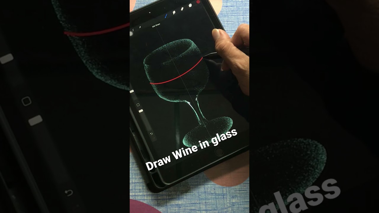Draw Wine in Glass With Procreate