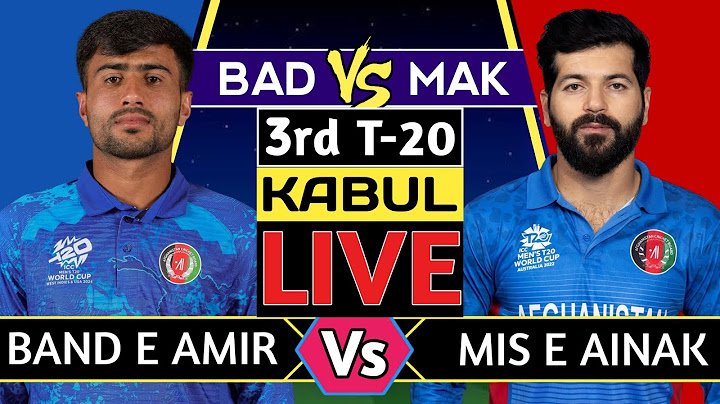 Live : Mis-e-Ainak Knights vs Band-e-Amir Dragons 3rd T20 | MAK vs BAD  Live Score & Commentary