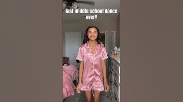 BEFORE & AFTER LAST Middle School Dance EVER!! 🪩 💃#school #dance #grwm