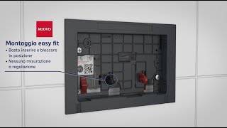 Montaggio Placche di Comando WC con o senza easy fit | Si adattano a tutte le cassette TECE