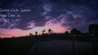 New!! Story wa keren 'SEMAKIN GEDE SEMAKIN MALES CINTA CINTAAN'