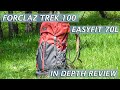 Durable and Versatile Backpack with Rigid Spine - FORCLAZ  TREK 100 EASYFIT 70L Review