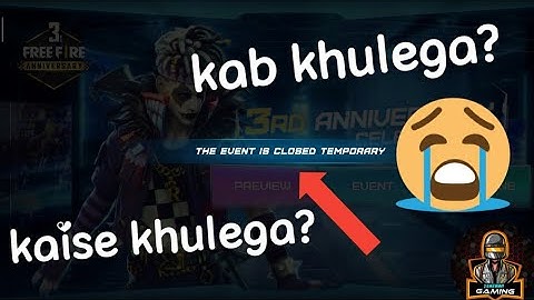 Free fire web event is not opening | free fire event problem the event is closed temporary solution