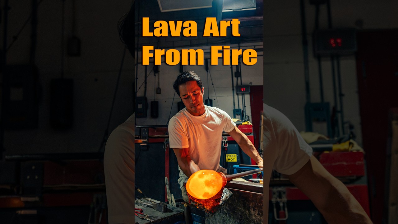 Making a Lava Sculpture Out of Molten Glass