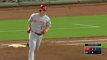 CIN@SF: Bruce cranks a solo home run to right field