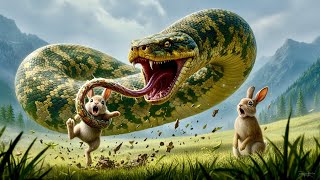 One Second Was Enough Python Vs Rabbit Shocking Wildlife Moment