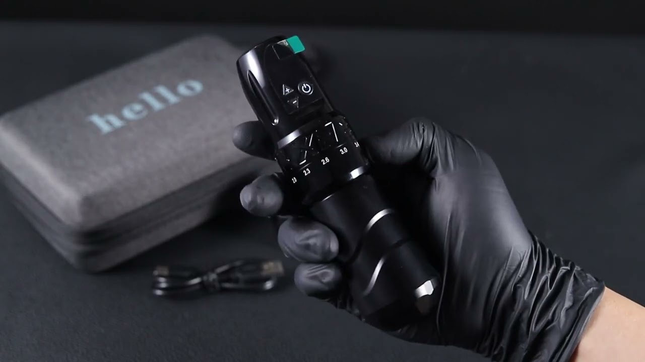 Unboxing XNET  7 Adjustable Tattoo Machine  with 1800mAh battery