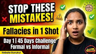 Logical Reasoning Marathon 🔥 | Formal vs Informal Fallacies Explained UGC NET June 2026 #ugcnet2026