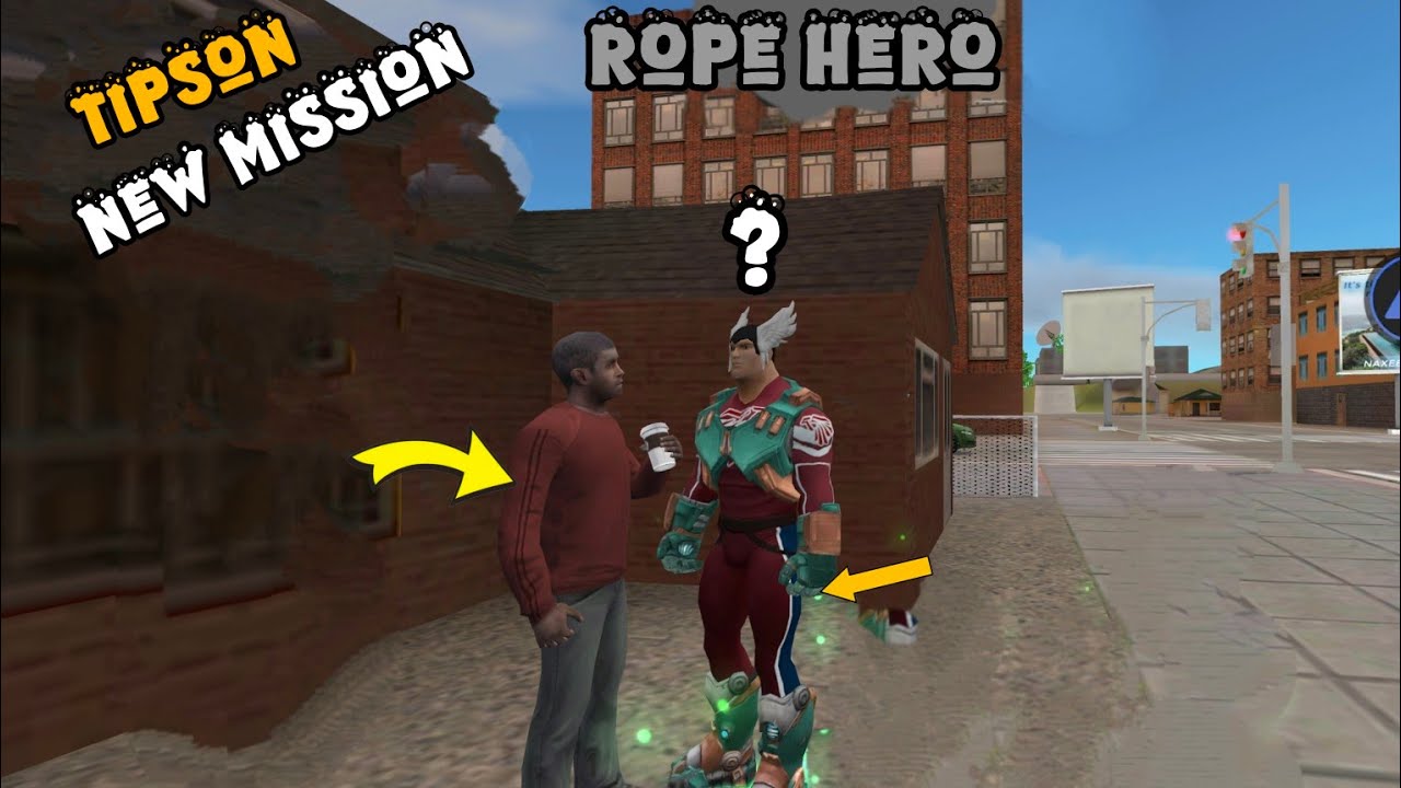 Rope Hero With Tipson || New Mission Unlocked - YouTube