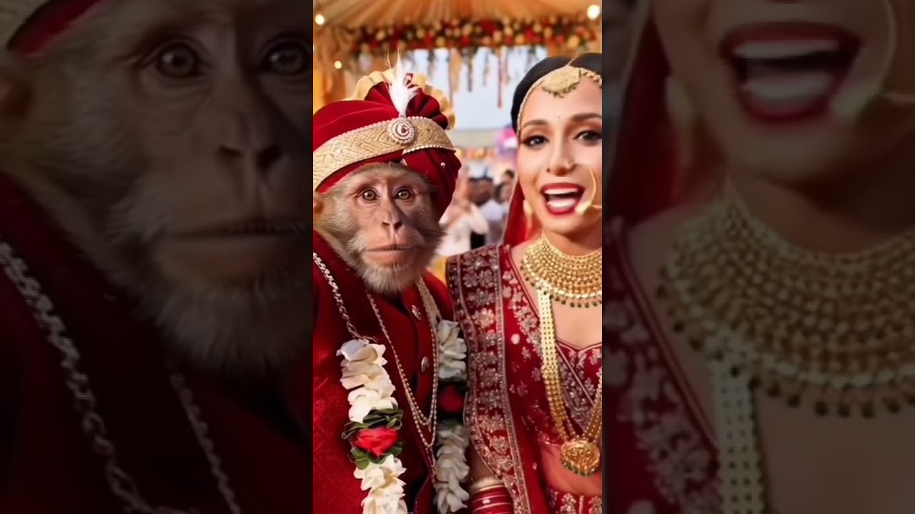 Unbelievable! Woman Marries Monkey in Shocking Wedding Ceremony 🐒💍”