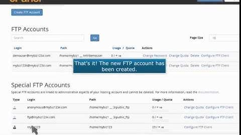 How to create additional FTP accounts in cPanel - CCIHosting.com