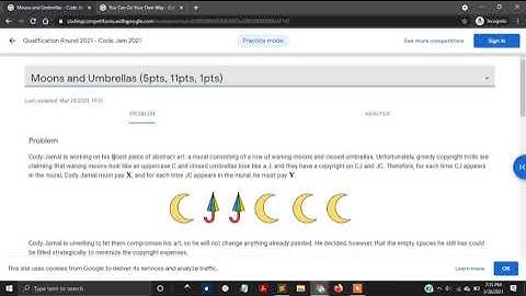 Google Code Jam 2021 Solution  #Google #CodeJam #2021
