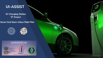 Electric vehicle charging station.