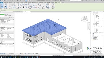 Hướng dẫn sử dụng Revit Architecture 2019 | Bài 45: Tạo mái trên mặt bằng