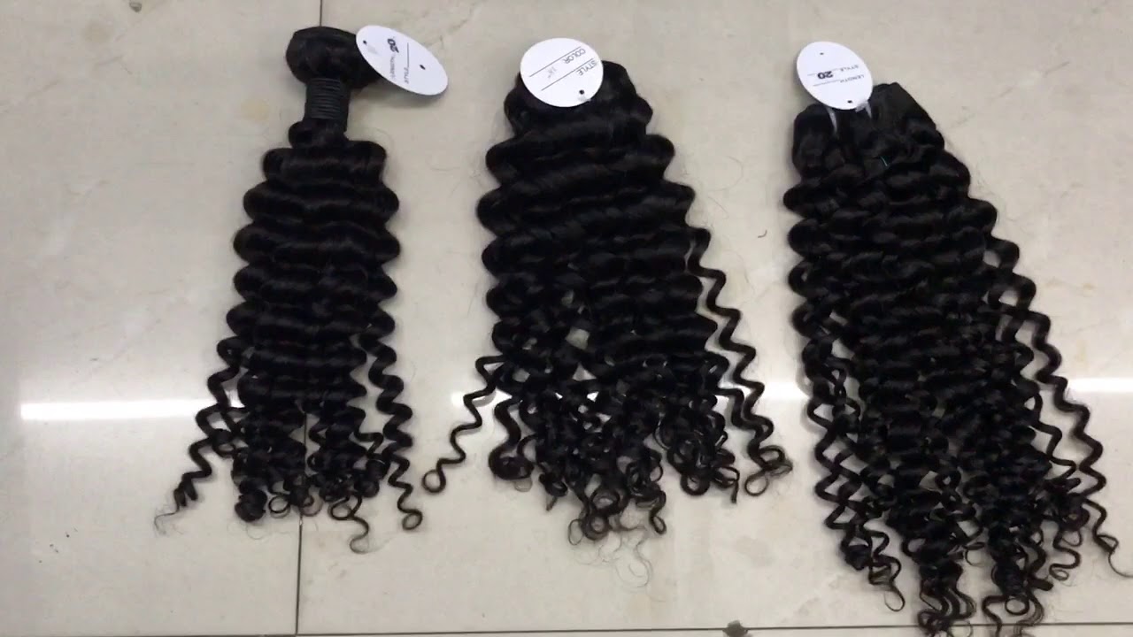 wholesals Full cuticle Curl virgin hair deep wave and Italian curly hair store near me
