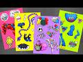 POPPY PLAYTIME 5 Monster Family ⭐ Lily LoveBraids, Doey Jack in the Box | Sticker Book DIY