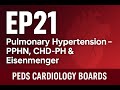 Pulmonary Hypertension — PPHN, CHD-PH &amp; Eisenmenger Ep21 | Peds Cardiology Boards