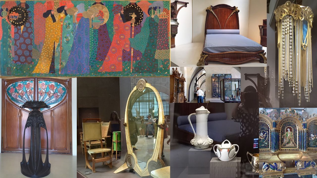 Musee d’Orsay  SALLES Art nouveau  La conception  du meuble de Art nouveau, de la verrerie