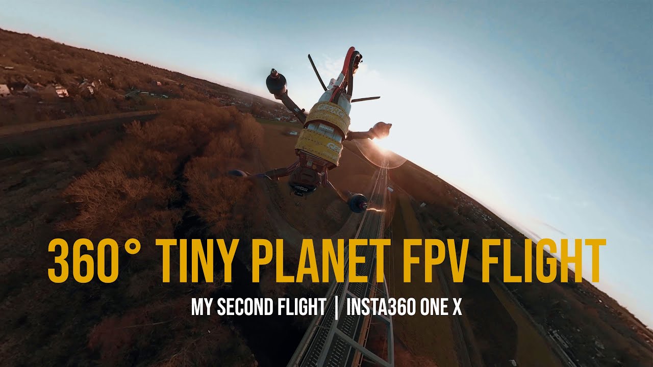 FPV Racing Drone - 360 Tiny Planet Flight with Insta360 One X Action ...