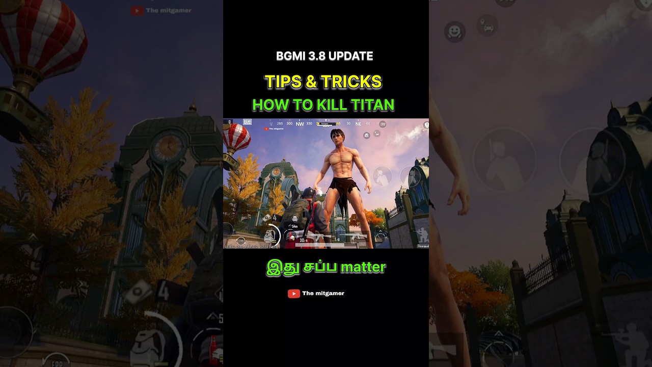 HOW TO KILL TITAN # BGMI / PUBG 3.8 UPDATE TIPS & TRICKS # AOT # SHORTS