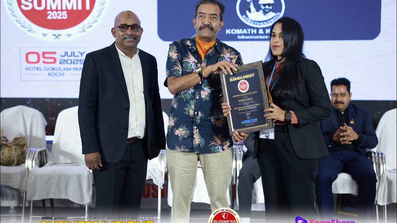 Sheeba Rahman Wins Best Online Boutique Award | NShe Designer Studio | Fashion Designer Kerala 2025