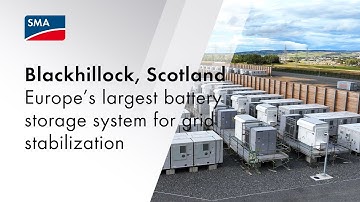 Blackhillock: Europe’s largest battery storage system for grid stabilization