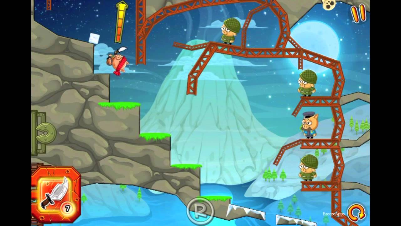 Hambo Trigger Happy level 4-40 Walkthrough Gameplay (Gold Medal Level 40 Solution)