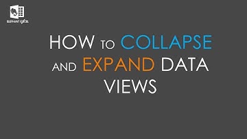 How to Collapse and Expand Data Views in Excel
