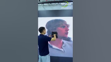 Quick repairs with Magnetic LED Display! 🧲 #Shorts #leddisplay #justinbieber  #eventledscreen