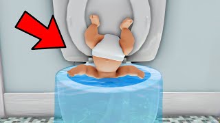 Baby Gets STUCK in Toilet!