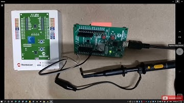 DM164140 - Mplab Xpress Evaluation Board (PIC16f18855) with CCS Compiler, video 1