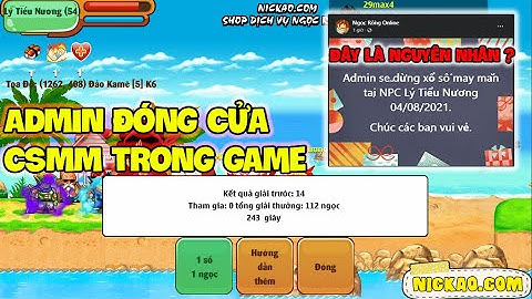 Ngọc Rồng Online - Admin Ngưng CSMM Trong Game, Nguyên Nhân Do Đâu ?