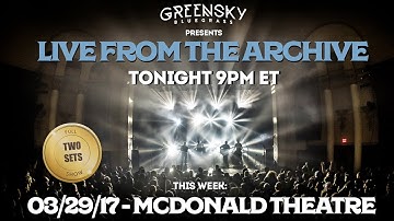 "Live From The Archive" - 03/26/17 | McDonald Theatre