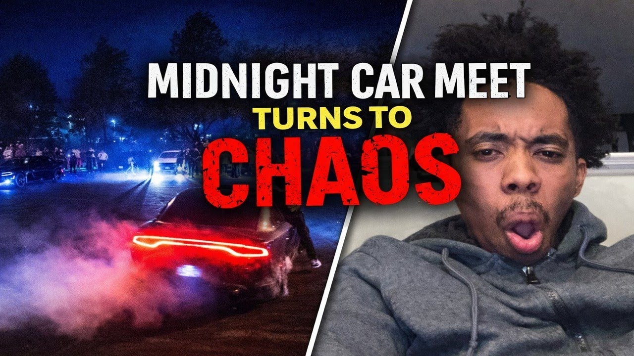 CAR MEET TURNS TO CHOAS!!!! (DID ANYONE CRASH?)