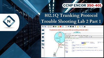 Free CCNP ENCOR 350-401 | 802.1Q Trunking Protocol Trouble shooting Lab2 Part# 1  | Video 19
