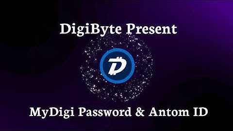 MyDigiPassword & AntomID  Intro/Basic concepts