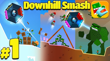 DownHill Smash Game - Walkthrough Tutorial - MAX Level - Complete Gameplay Review  Android iOS