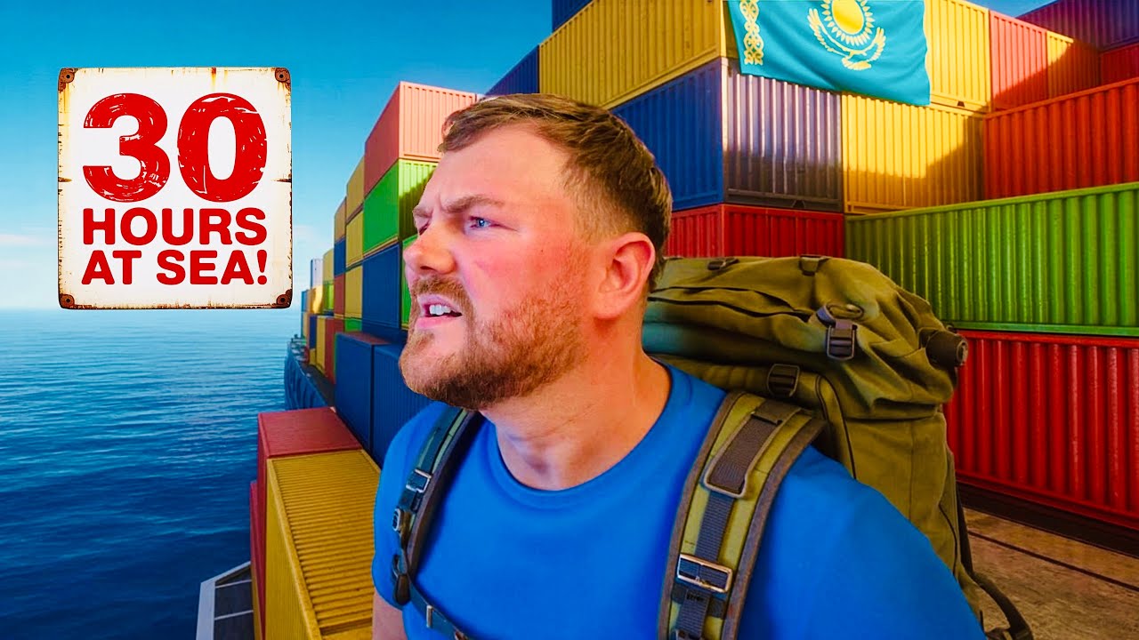 Я пересек Каспийское море на грузовом судне (из Азербайджана в Казахстан) 🇰🇿